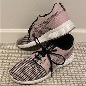 Asics Shoe Women 9.5 Pink/Black Running Gel Torrance 2 1022A183 Sneaker Ladies